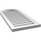 Ekena Millwork Round Top Surface Mount PVC Gable Vent w/ 2"W x 1-1/2"P Brickmould Frame, 16"W x 36"H GVPRT16X3602SN - alternate 4